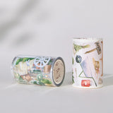 Sticker Washi Tape - Pre-cut - 70 mm - Summer Market