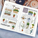 Sticker Washi Tape - Pre-cut - 70 mm - Summer Market
