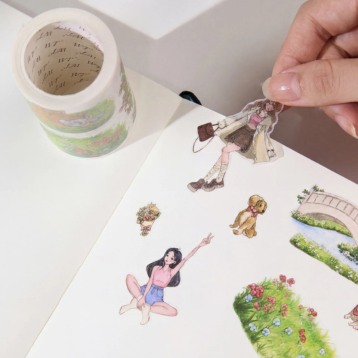 Sticker Washi Tape - Pre-cut - 70 mm - Urban Grove