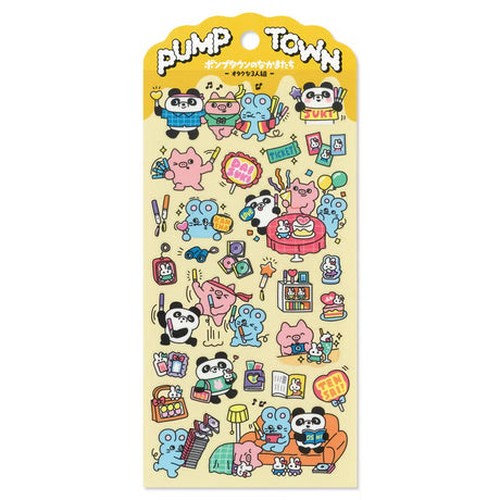 Stickers Pump Town - 3 nerdy guys - 1