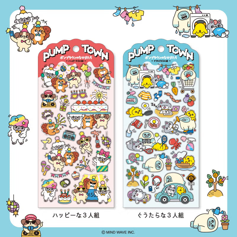 Stickers Pump Town - Happy threesome - 3