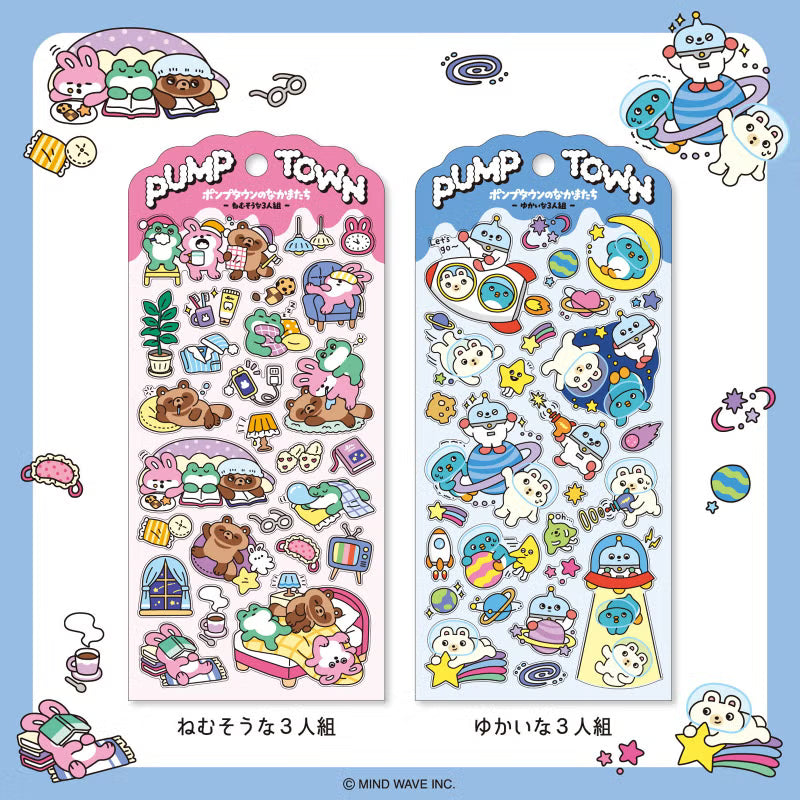 Stickers Pump Town - Sleepy Trio - 3