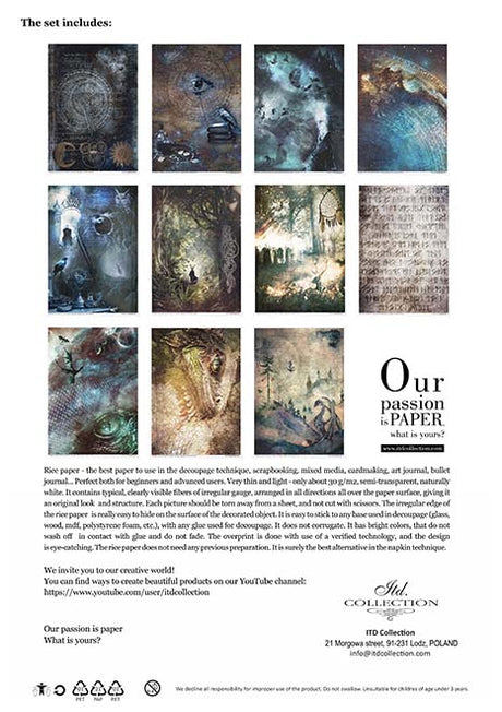 Rice paper set - A4 - An Undiscovered Magical World