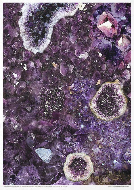 Rice paper set - A4 - Gemstones