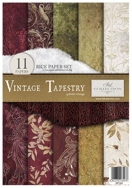 Rice paper set - A4 - Vintage Tapestry