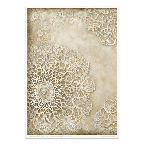 Rice paper set - A4 - Wood & Lace