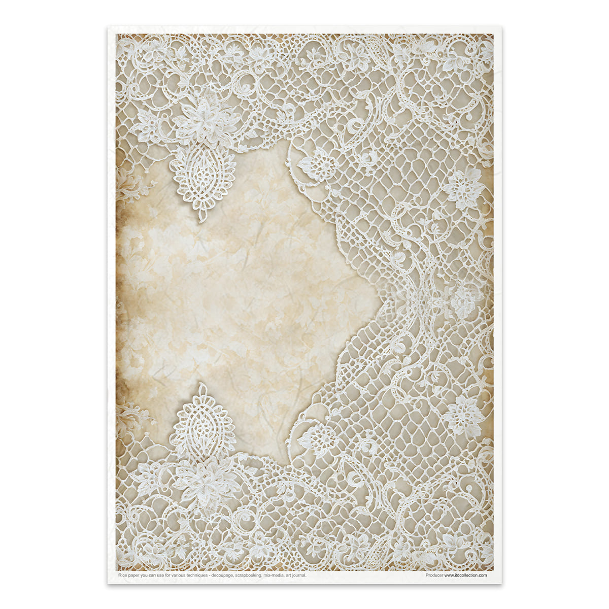 Rice paper set - A4 - Wood & Lace