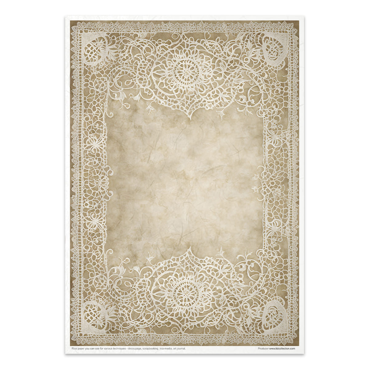 Rice paper set - A4 - Wood & Lace