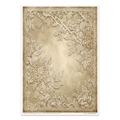 Rice paper set - A4 - Wood & Lace