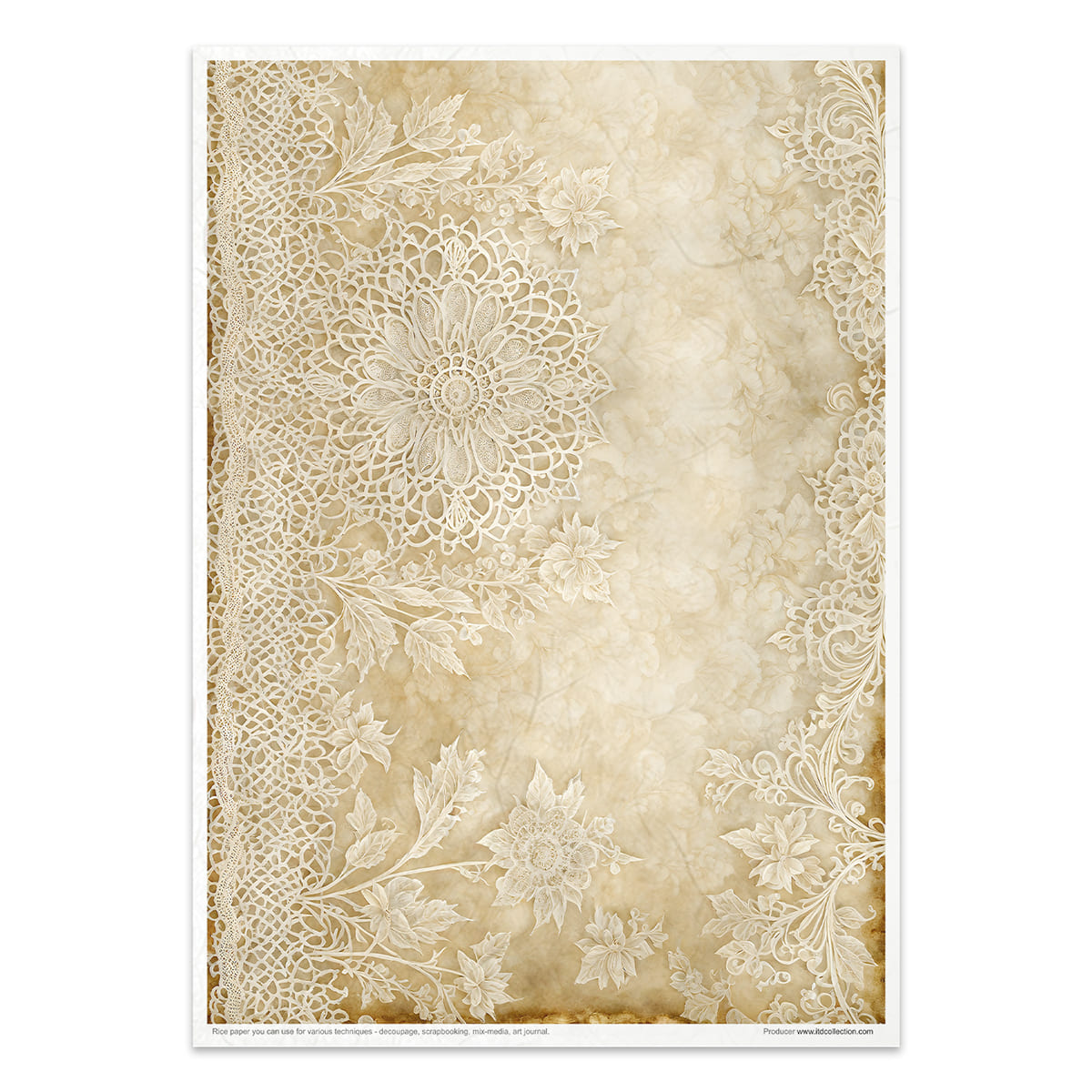 Rice paper set - A4 - Wood & Lace