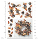 Rice paper set - A4 - Autumn Wreath