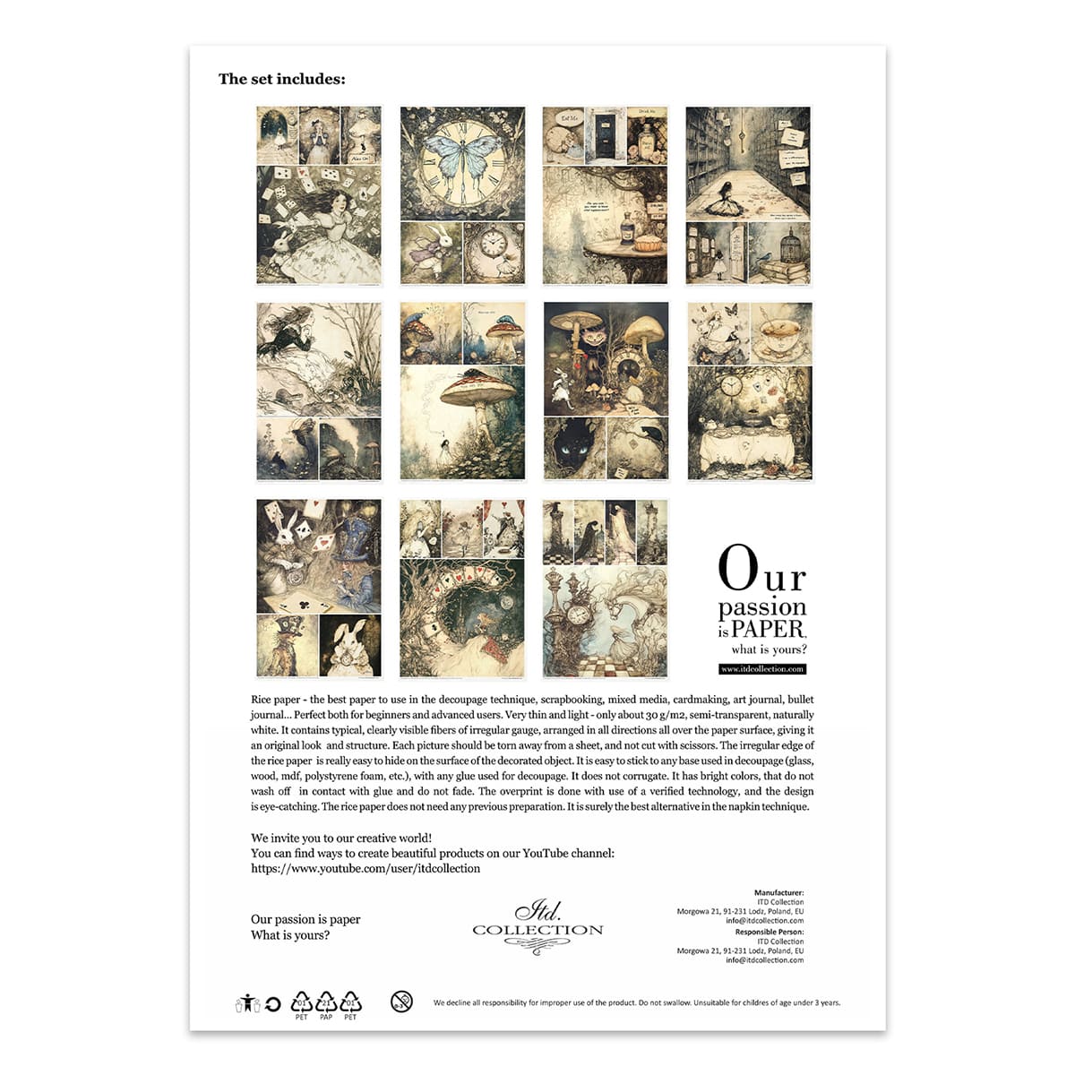 Rice paper set - A4 - Alice's Magic Vol. 1