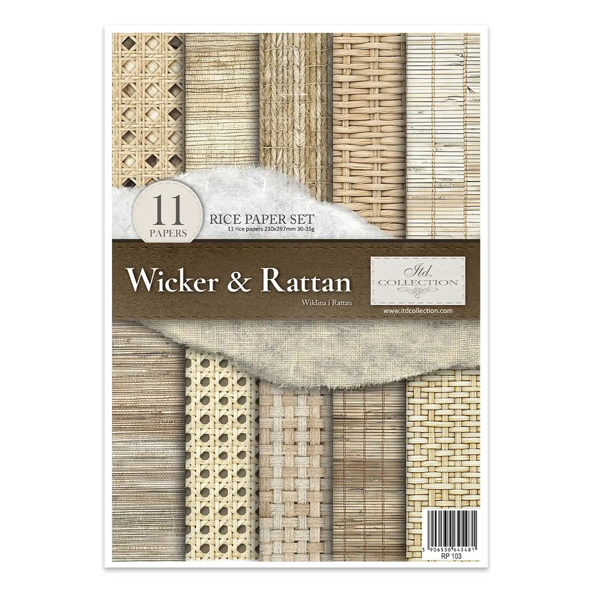 Rice paper set - A4 - Wicker & Rattan