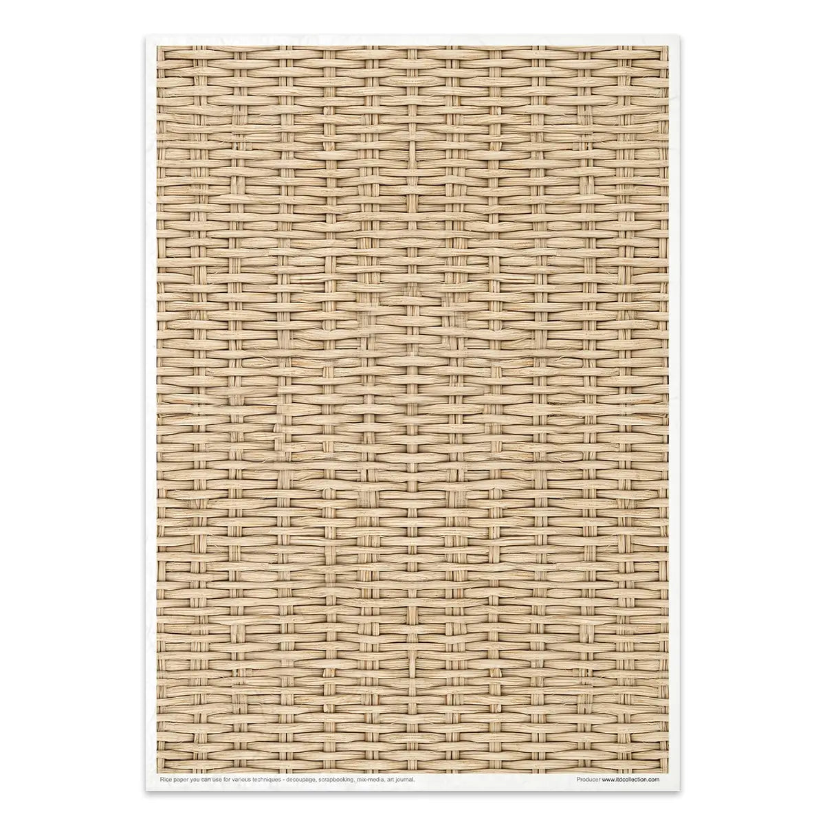 Rice paper set - A4 - Wicker & Rattan