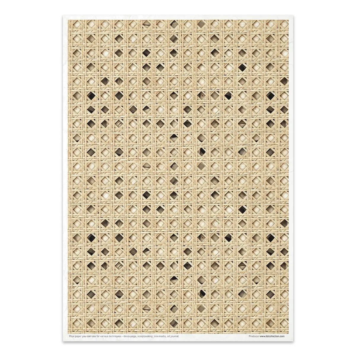 Rice paper set - A4 - Wicker & Rattan