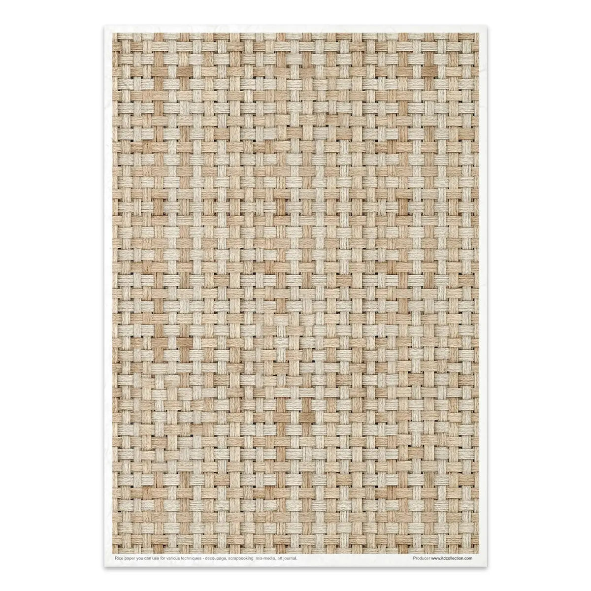 Rice paper set - A4 - Wicker & Rattan