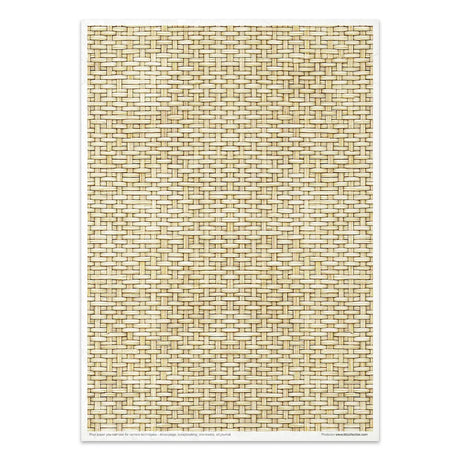 Rice paper set - A4 - Wicker & Rattan