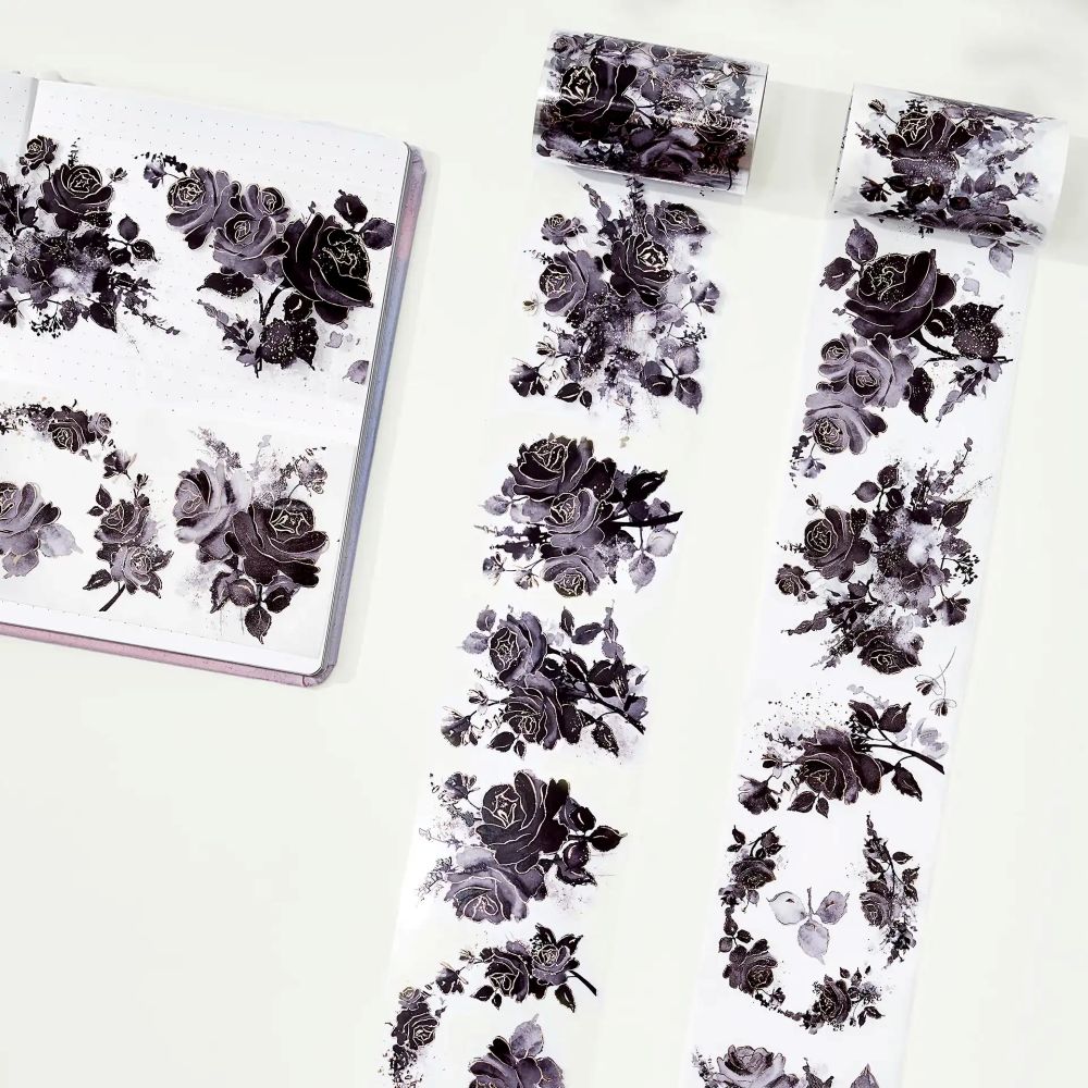 Washi Tape - 70 mm - Rose Noir