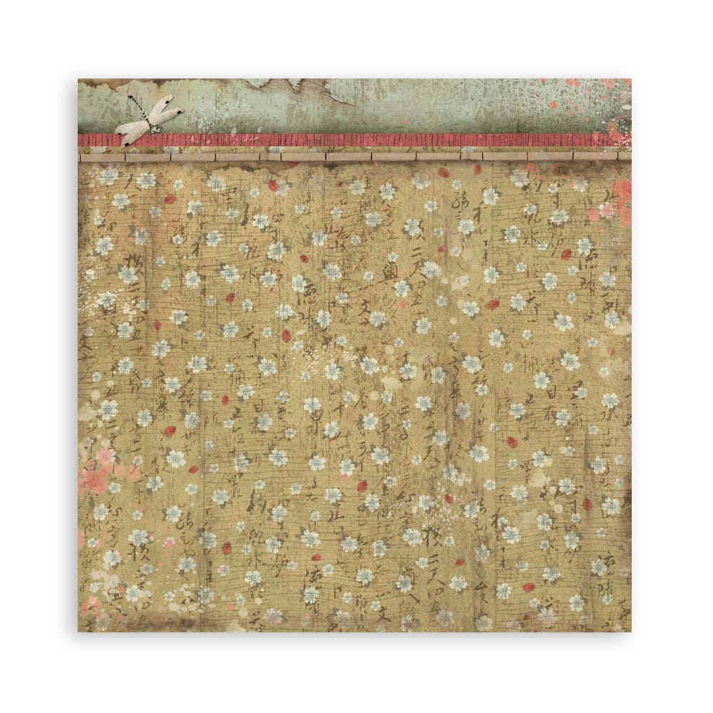 Scrapbookingpapper - Double faced - Oriental garden