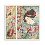 Scrapbookingpapper - Double faced - Oriental garden