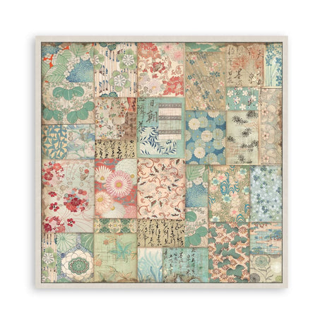 Scrapbookingpapper - Double faced - Oriental garden