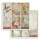 Scrapbookingpapper - Double faced - Oriental garden