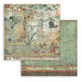 Scrapbookingpapper - Double faced - Oriental garden
