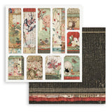 Scrapbookingpapper - Double faced - Oriental garden