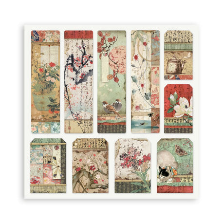 Scrapbookingpapper - Double faced - Oriental garden