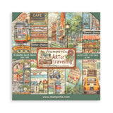 Scrapbookingpapper - Double faced - Art of Travelling