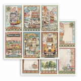 Scrapbookingpapper - Double faced - Art of Travelling