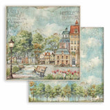 Scrapbookingpapper - Double faced - Art of Travelling