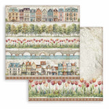 Scrapbookingpapper - Double faced - Art of Travelling