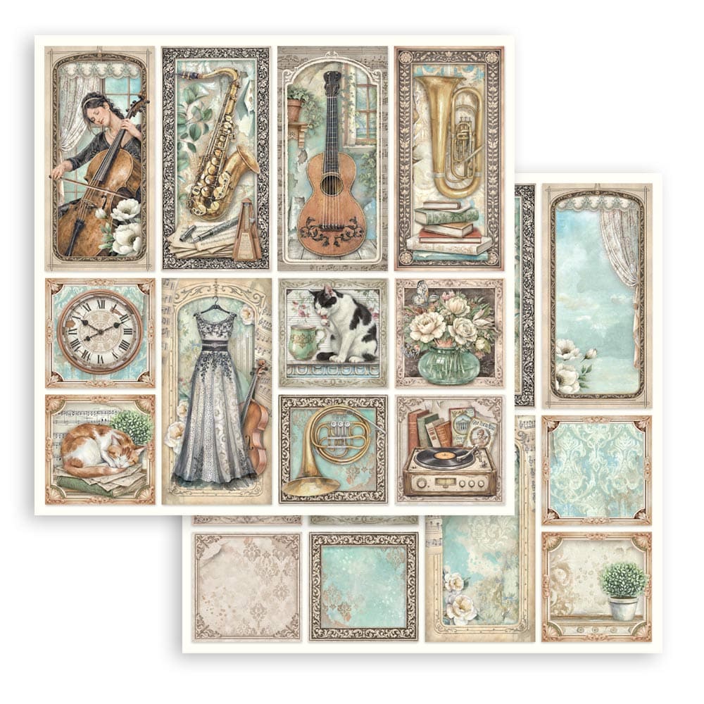Scrapbookingpapper - Double faced - Symphony