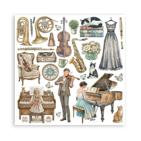 Scrapbookingpapper - Double faced - Symphony