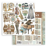 Scrapbookingpapper - Double faced - Symphony