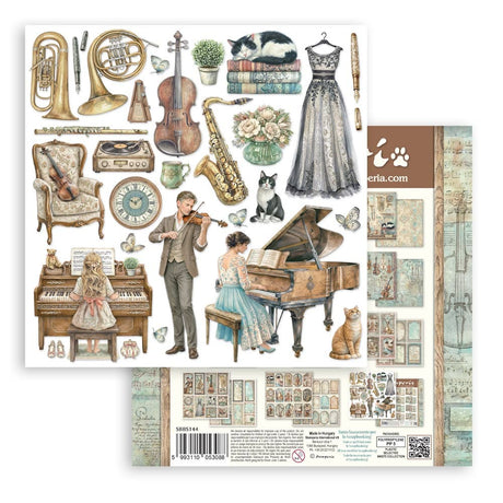 Scrapbookingpapper - Double faced - Symphony