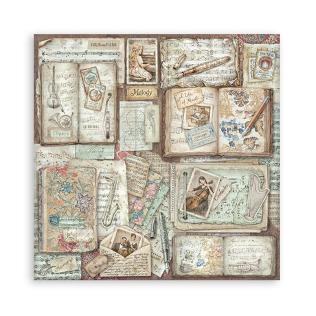Scrapbookingpapper - Double faced - Symphony