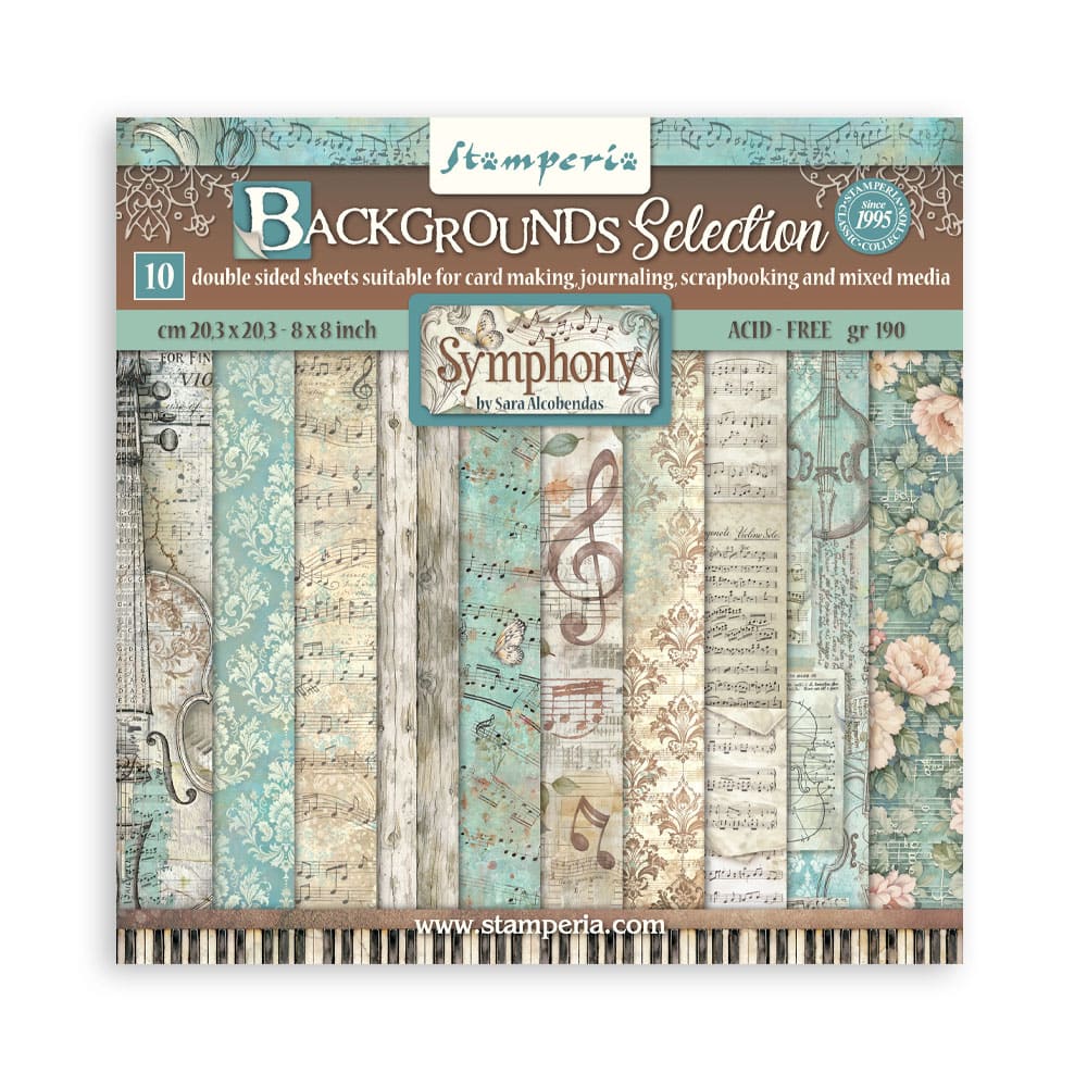 Scrapbookingpapper - Backgrounds - Symphony