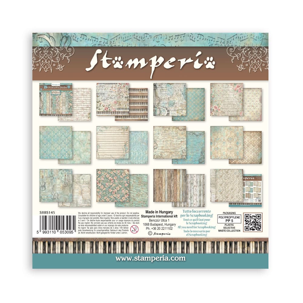 Scrapbookingpapper - Backgrounds - Symphony