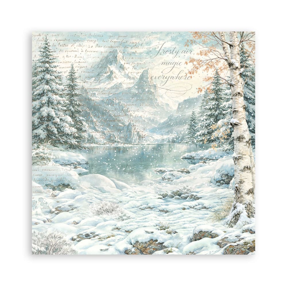Scrapbooking paper - Backgrounds - White Christmas