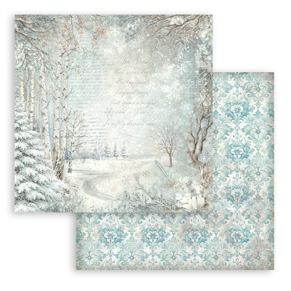 Scrapbooking paper - Backgrounds - White Christmas