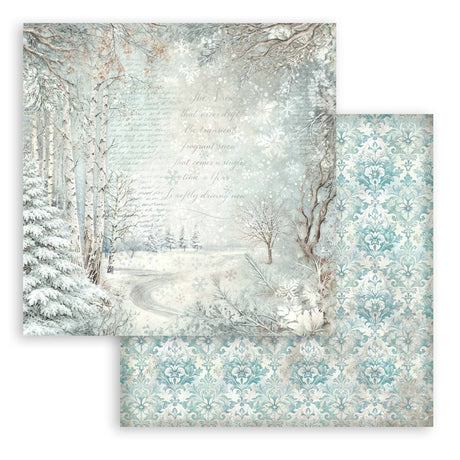 Scrapbooking paper - Backgrounds - White Christmas