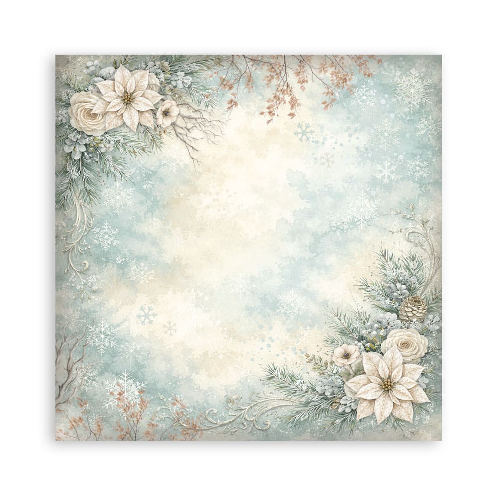 Scrapbooking paper - Backgrounds - White Christmas