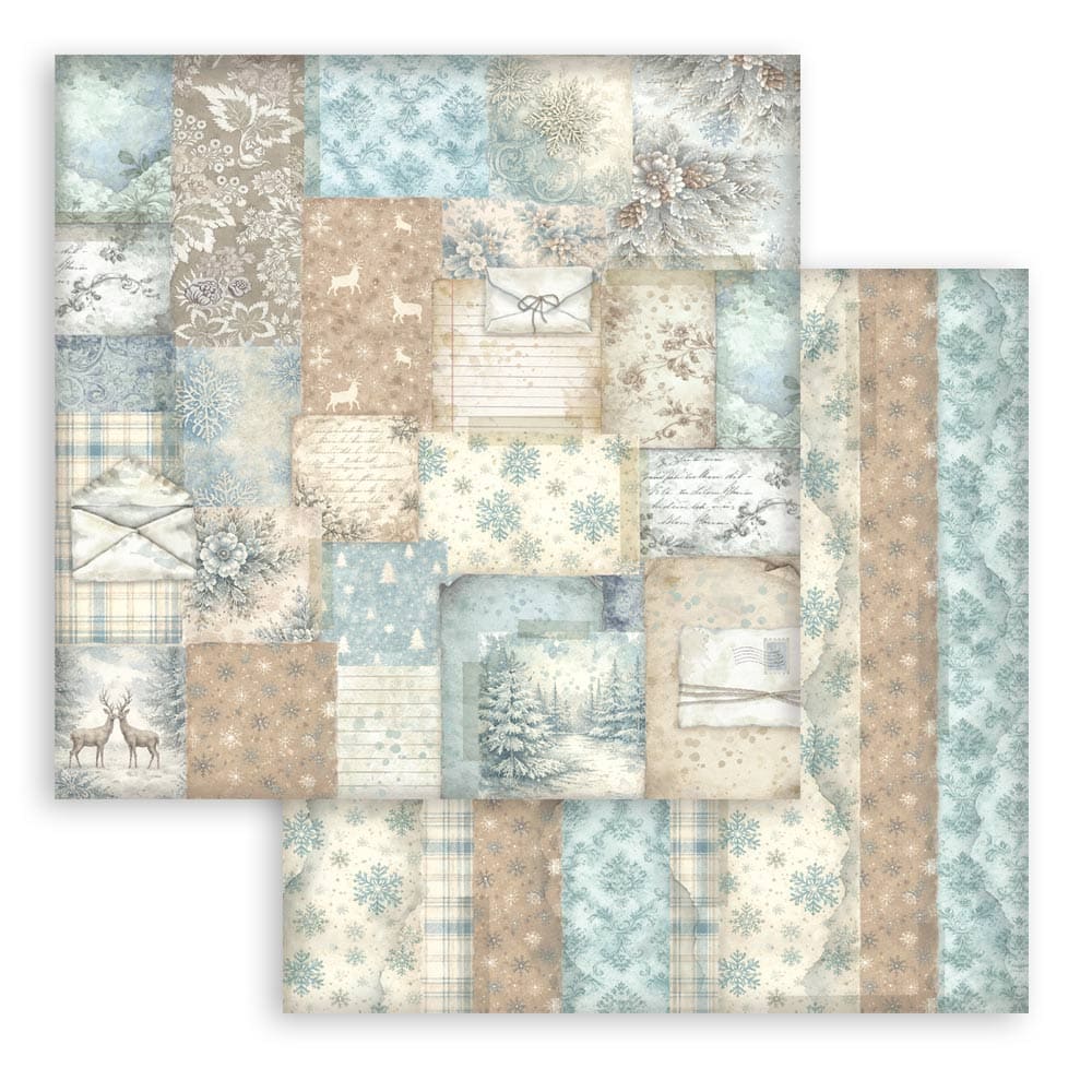 Scrapbooking paper - Backgrounds - White Christmas