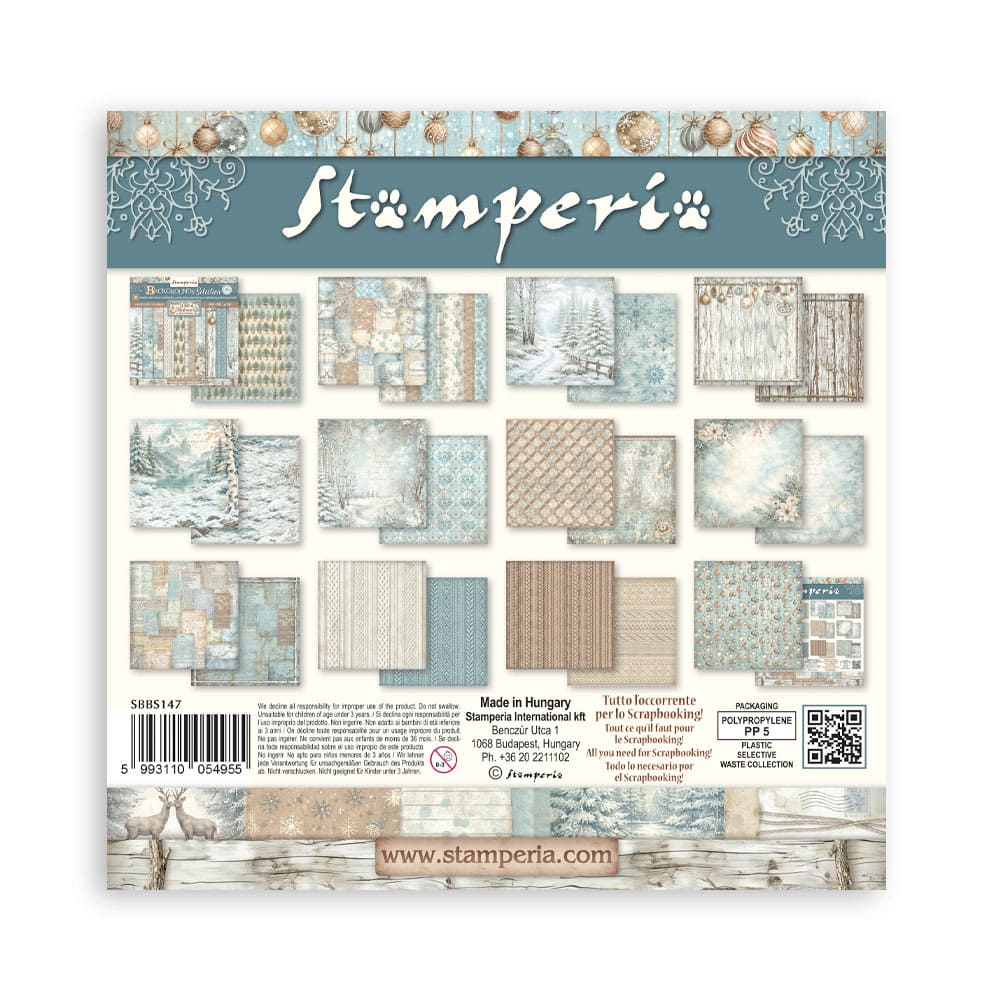 Scrapbooking paper - Backgrounds - White Christmas