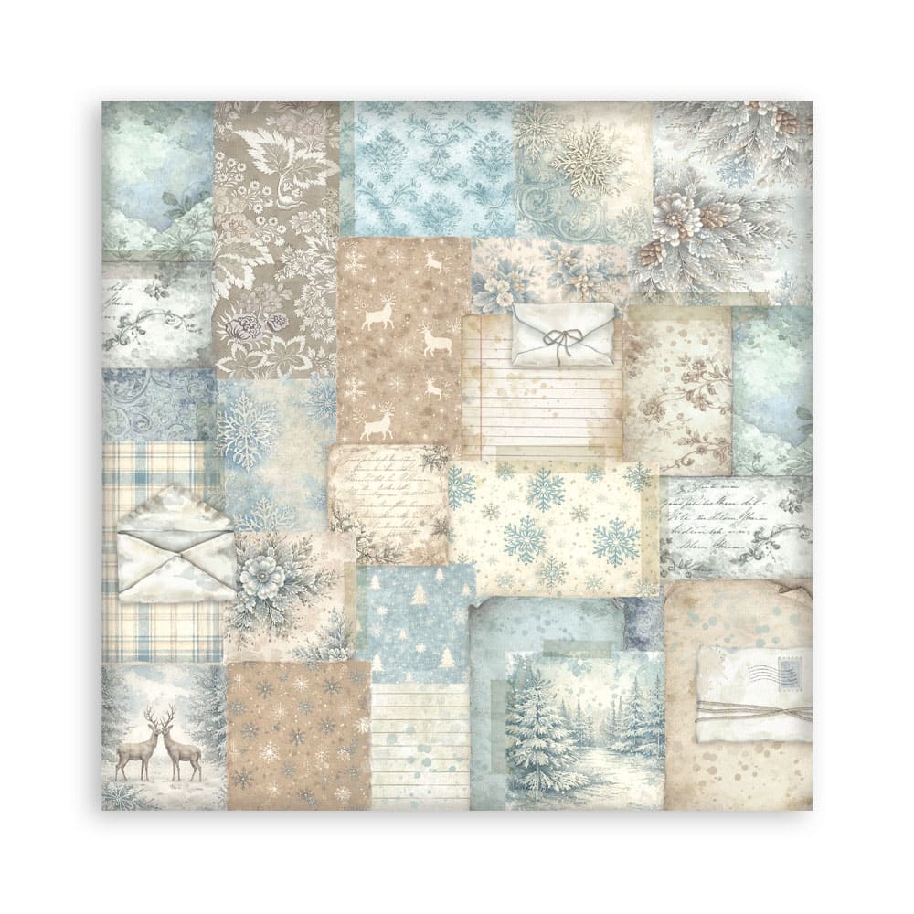 Scrapbooking paper - Backgrounds - White Christmas