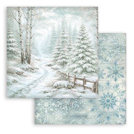 Scrapbooking paper - Backgrounds - White Christmas