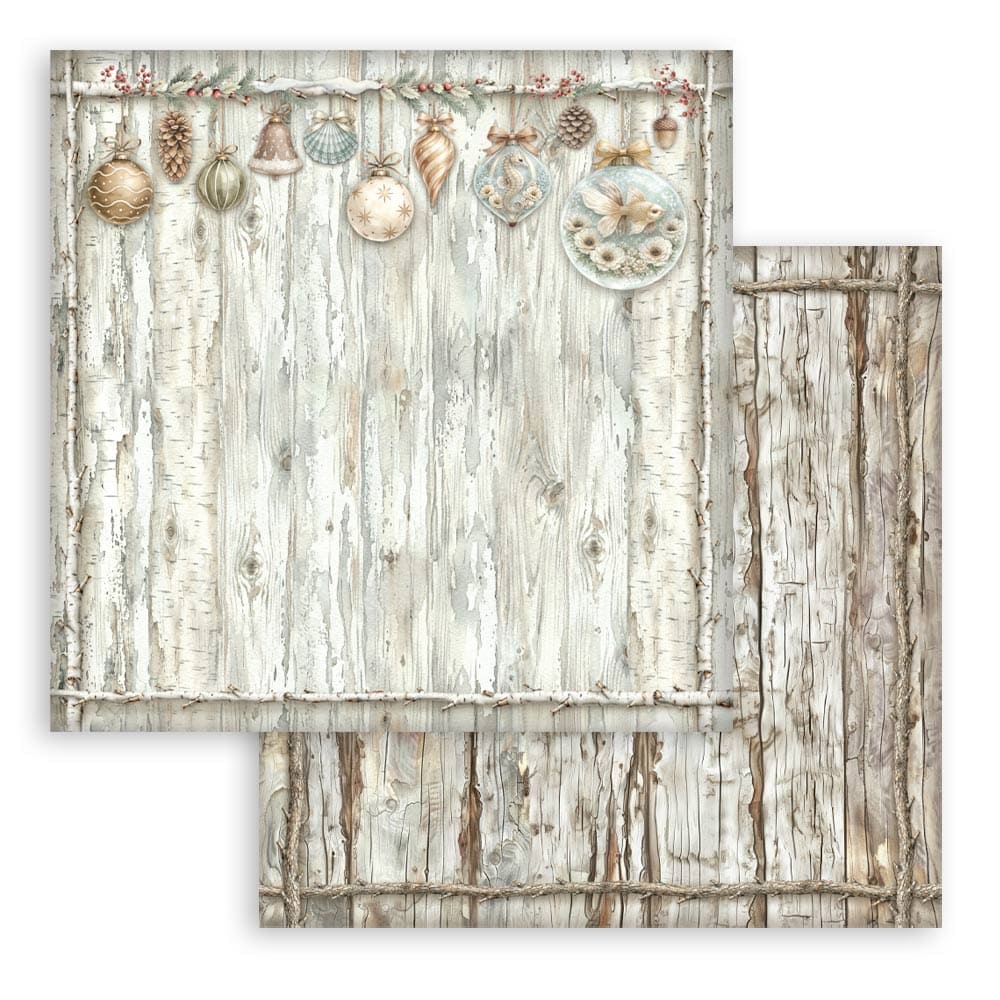 Scrapbooking paper - Backgrounds - White Christmas