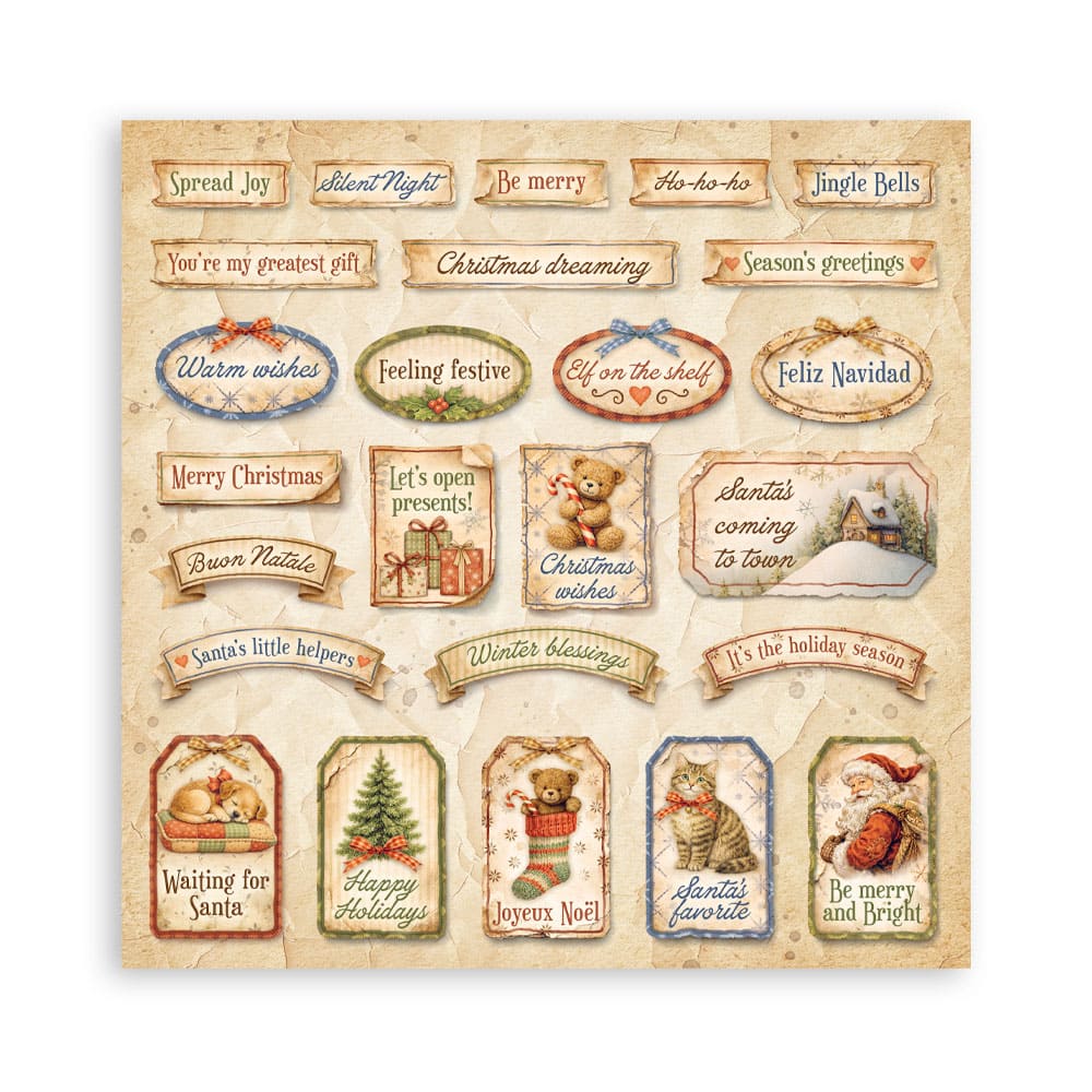 Scrapbooking paper - Double-sided - Silent Night